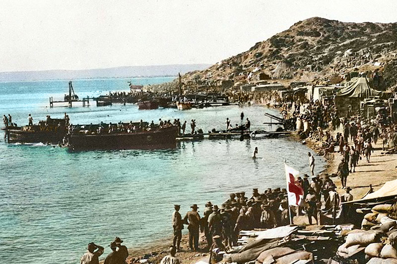 Image: Australian War Memorial | Landings at Gallipoli of ANZAC soldiers