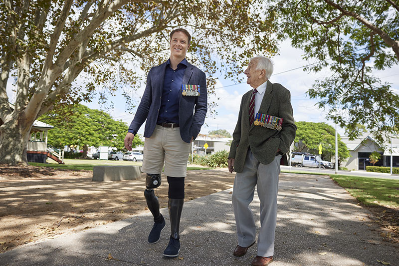 Paralympian Cutis McGrath OAM PLY and Dr Stan Mellick OAM