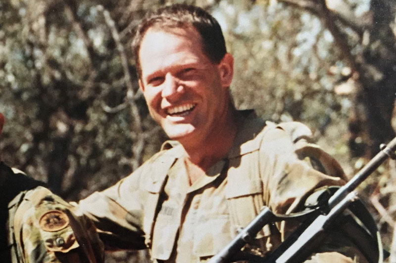 Geoff Skinner during service